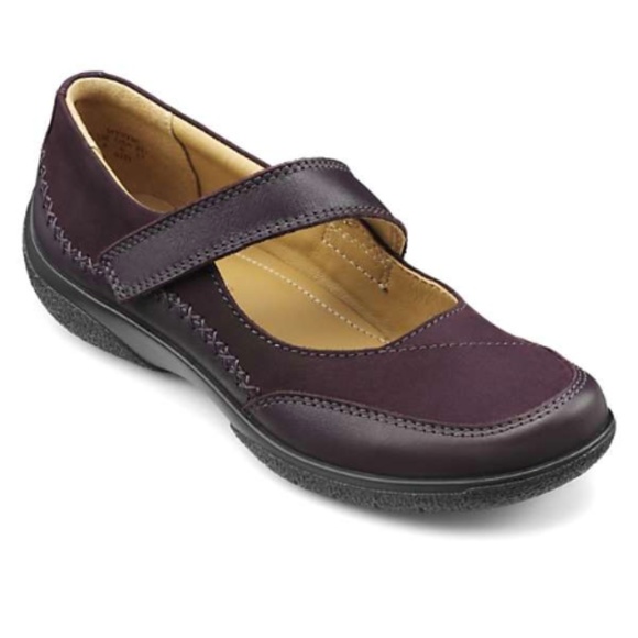 Hotter Shoes - NEW Hotter Mystic Plum Leather Suede Mary Janes